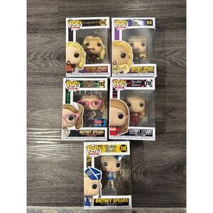 Funko Pop Britney Spears Bundle Rocks Vinyl Figures Lot of 5